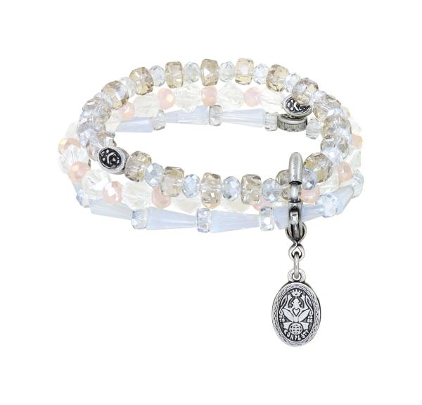 Weiß - Bead Snake Jelly - Armband von Konplott